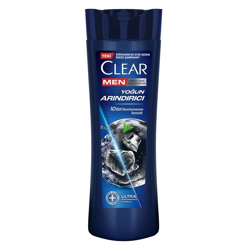 شامپو مو ضد شوره کلیر مردانه پاکسازی عمیق CLEAR MEN Yoğun Arındırıcı حجم 350 میلی لیتر