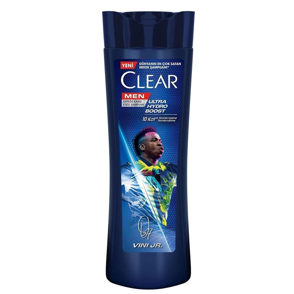 شامپو مو ضد شوره کلیر مردانه اولترا هیدرو بوست (وینی جی ار) CLEAR MEN Ultra Hydro Boost (VINI JR) حجم 350 میلی لیتر